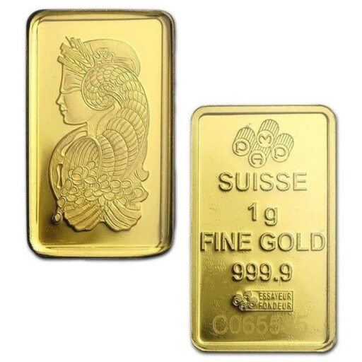 PAMP 1 Gram 24k GOLD Bar design