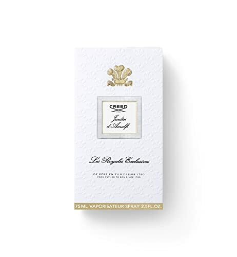 Creed Jardin d'Amalfi perfume box with decorative emblem
