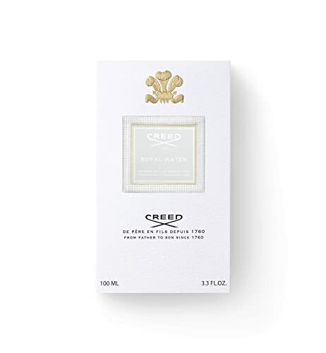 Creed Royal Water perfume box with logo and text.