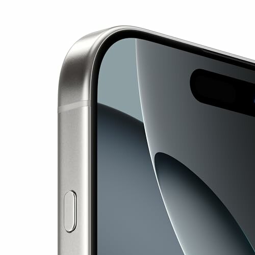 Close-up of a smartphone corner and screen