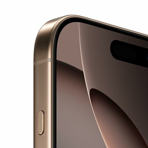 Close-up of a smartphone's edge and display.
